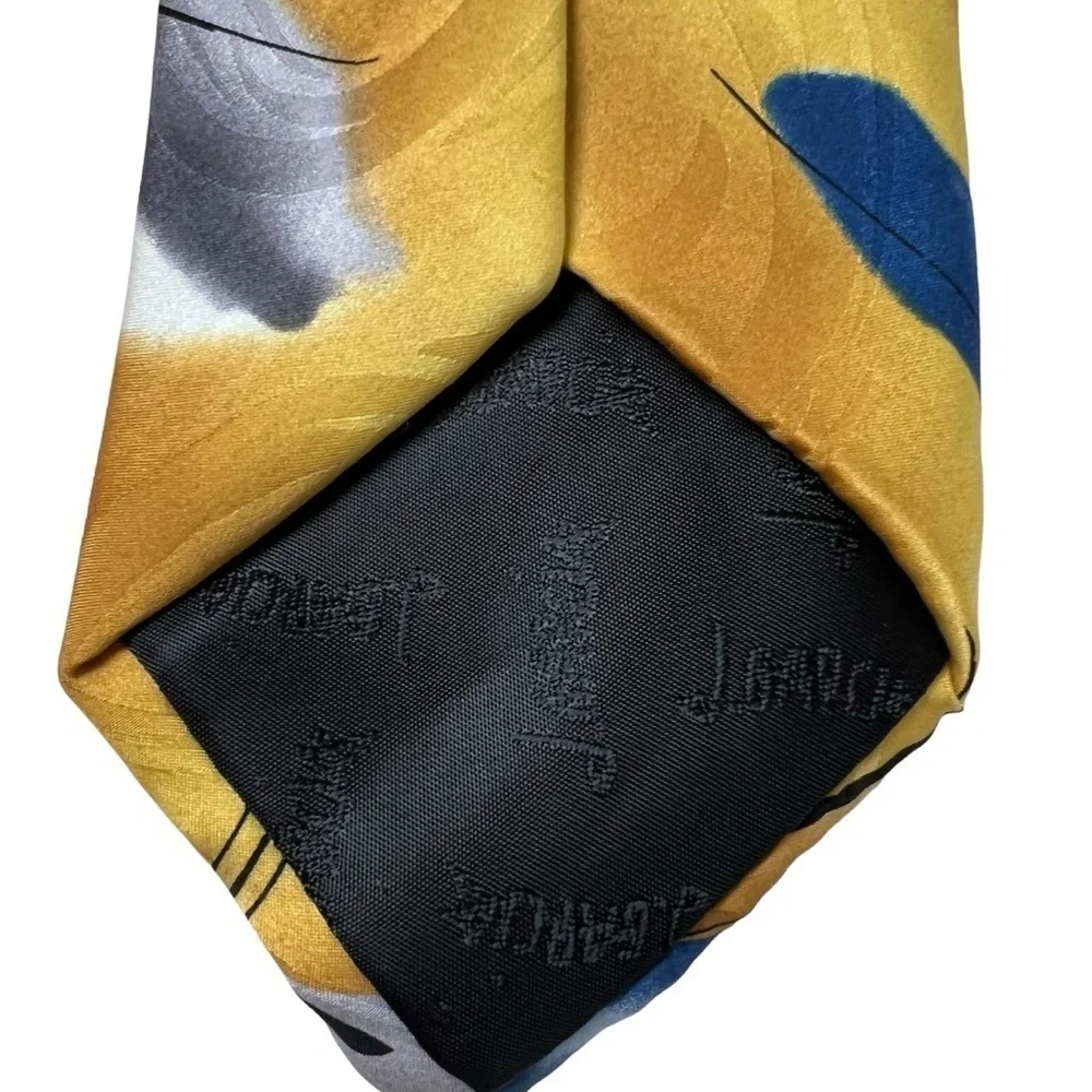 J.Garcia 2 Silk Neck Ties Arches Collection 55 Red Geometric Jerry Artist Mens